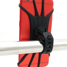 Bicycle Mobile Phone Holder Motorcycle Bike Handlebar Stand Mount Bracket Silicone Bike Mount Phone Holder for IPhone GPS