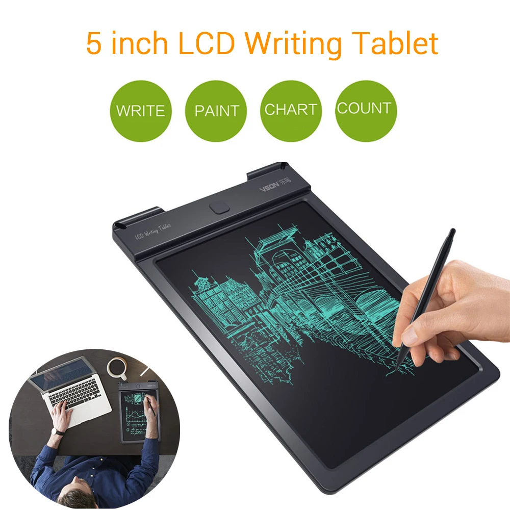 5 дюймов ЖК дисплей цифровой графический планшет для письма и - Цена: 862,86 руб.
