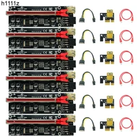 6pcs pcie riser 009s plus video card extension cable riser pcie x16 cabo riser pci express x16 extender for bitcoin miner mining
