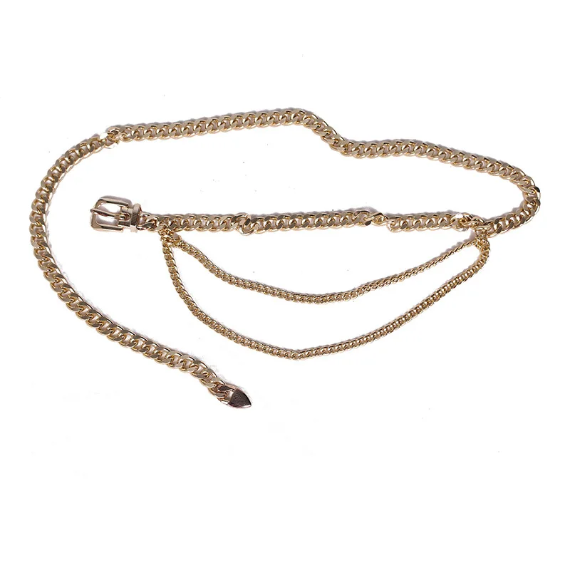 

Thick Chain Waist Chain European and American Metal Ins Style Fashion Decorative Belt Women's Belt gold chain belt