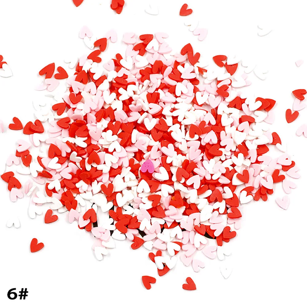 Color 6 20g 20 г крошечные милые полимерные красочные мягкие глины для слизи наполнитель DIY Поставки конфеты поддельные торт десерт грязь частицы посыпать аксессуары - Цвет: Color 6 20g