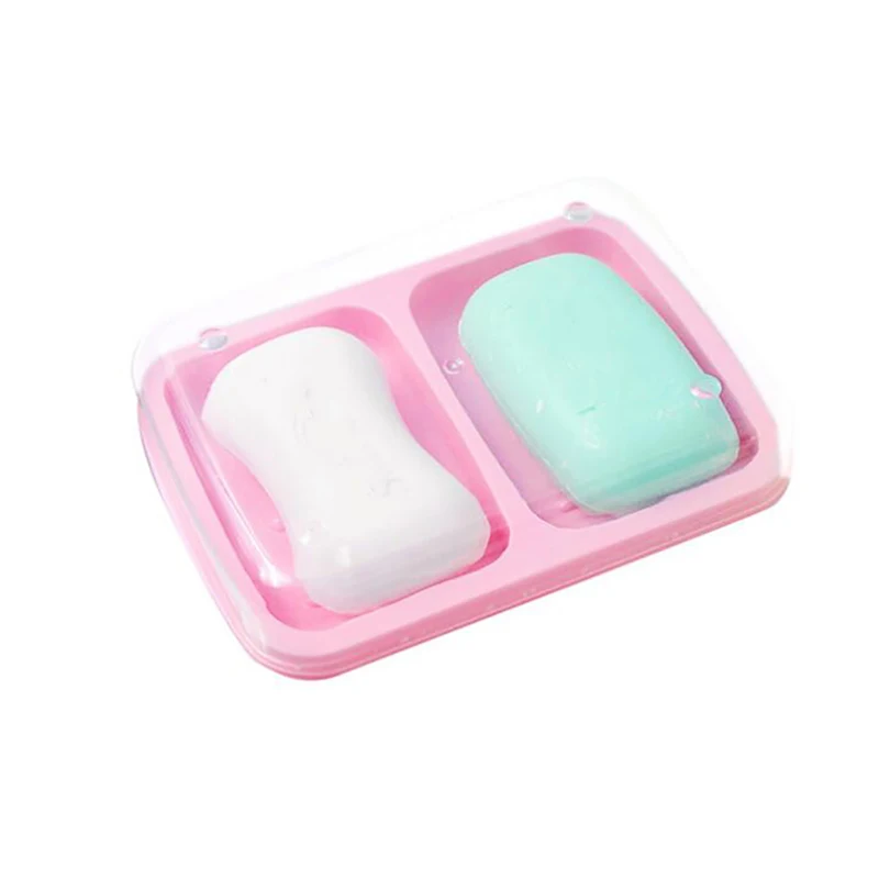 1 шт. герметичный дизайн мыльницы коробка портативная двухъярусная