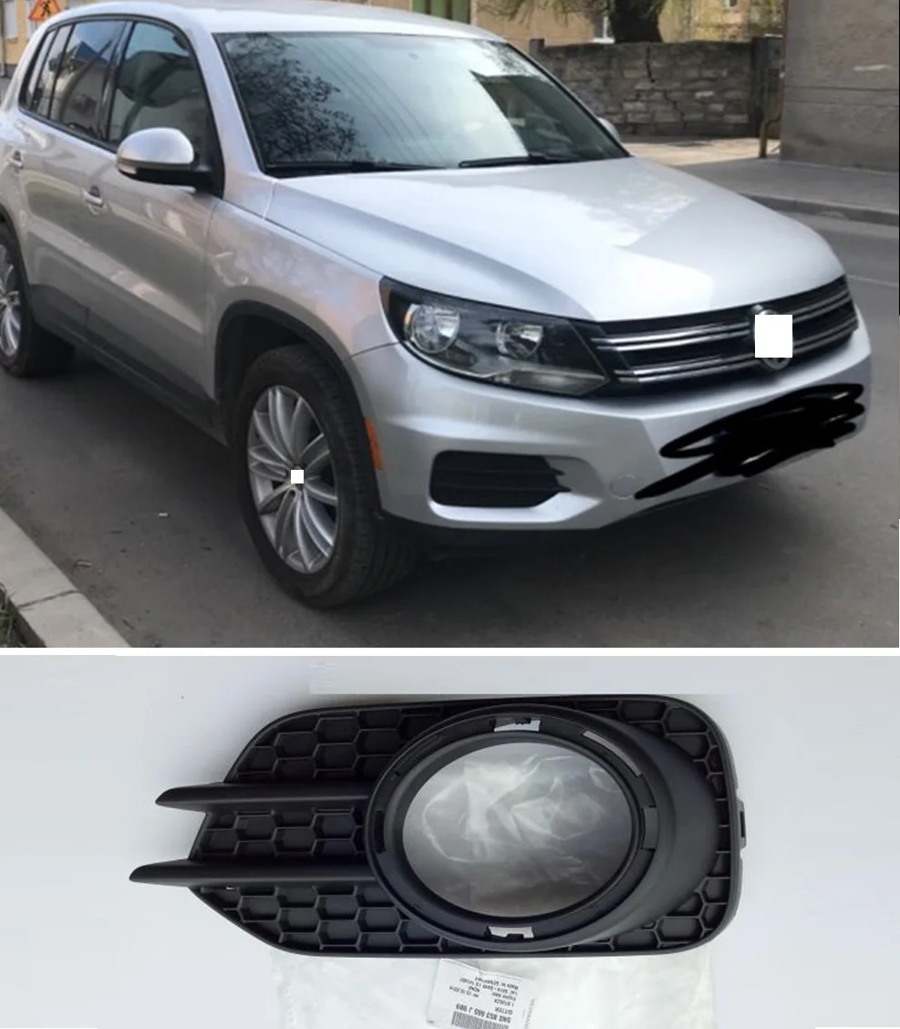 Capqx для VW Tiguan 2012- высококачественный ПТФ в передний бампер противотуманная фара крышка Foglight рамка foglamp крышка корпуса