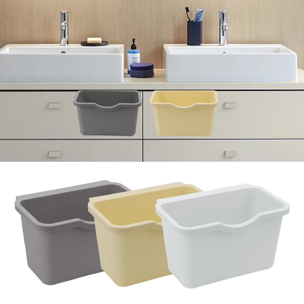 Шкаф задняя дверь висячая корзина для мусора хранения Кухня мешок может вместить