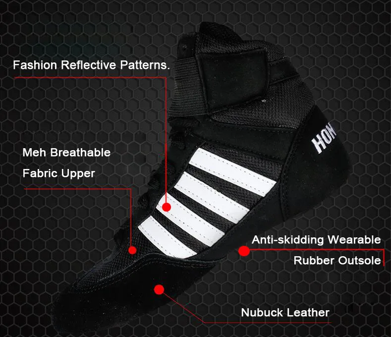 Для взрослых и детей профессиональная боксерская борцовка обувь для тяжелой