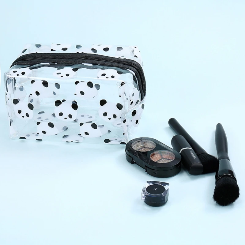 

Cute Clear Transparent Plastic PVC Travel Makeup Cosmetic Toiletry Zip Bag Pouch