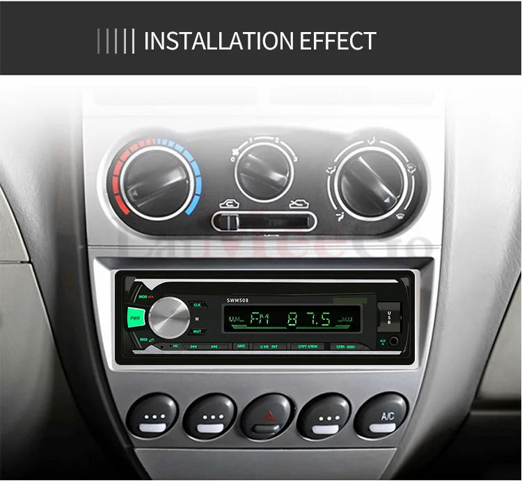 2019 один Din автомагнитола стерео MP5 FM Bluetooth FM/USB/subwoof/пульт дистанционного