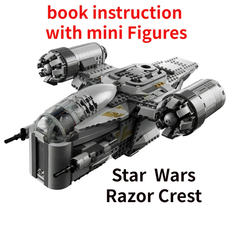 Кубики MOC Star Razor Fighter Crest космический корабль совместимый с 75292 1023 шт. 5 фигурок