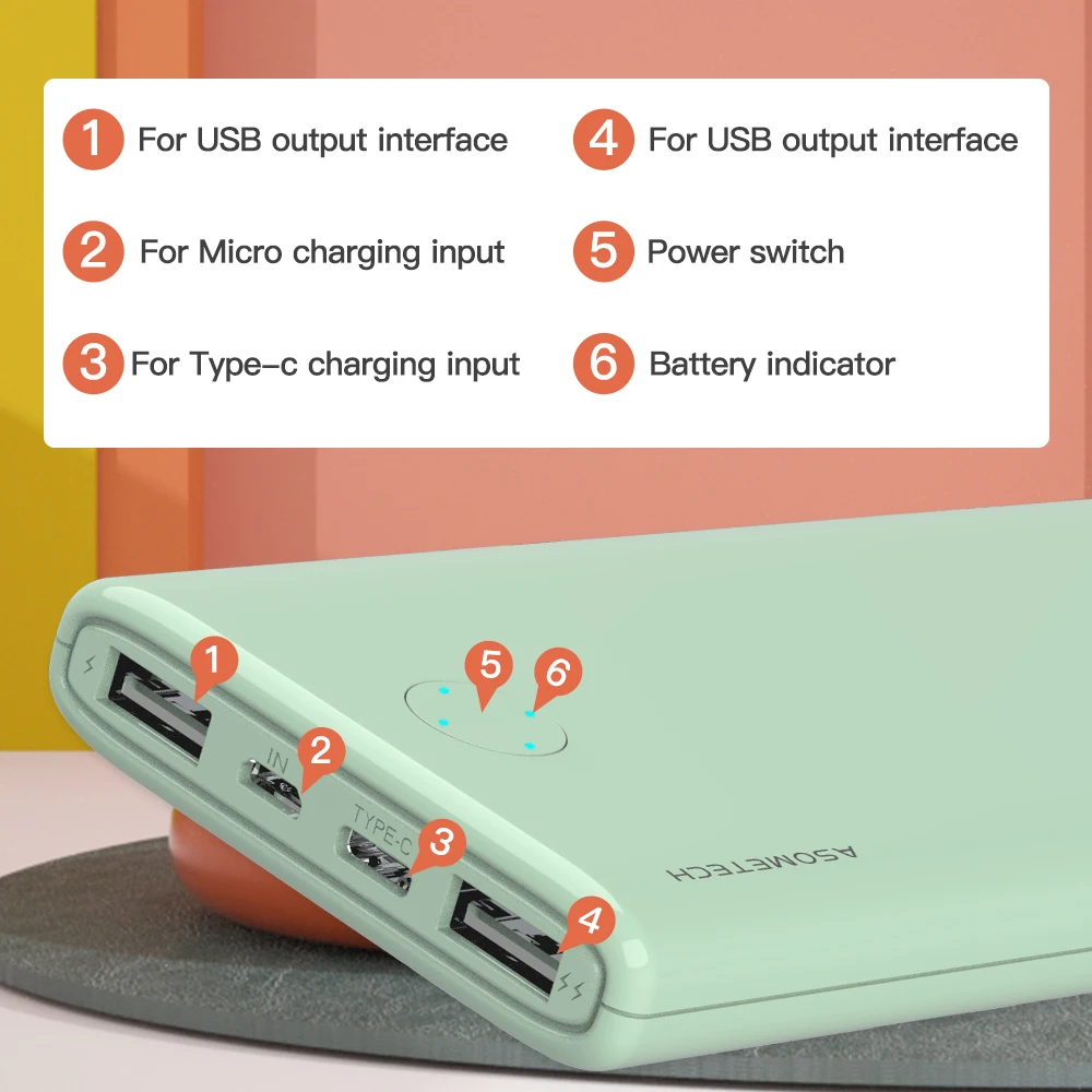 power bank 10000mah portable charger external battery powerbank 10000 mah pd two way fast charging poverbank for iphone xiaomi free global shipping