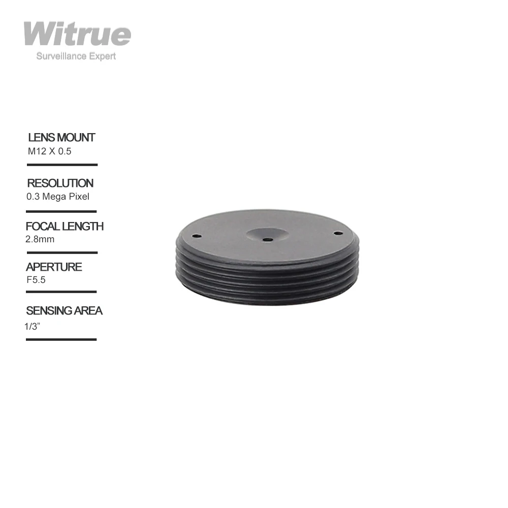 

Объектив Witrue WI-PH-2.8MM-FS 2.8 мм для мини-камер видеонаблюдения