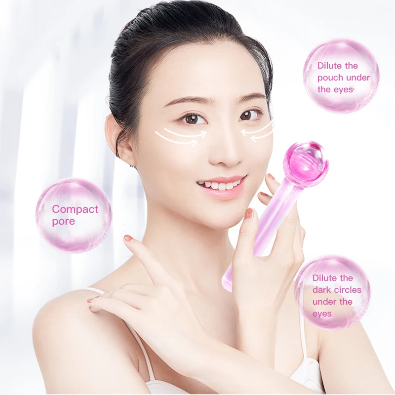 

Hand-held Ice Globes Face Massager Eye Face Wrinkle Remove Lifting Beauty Skin Care Tool Ice and Heat Wrinkle Removal Massager