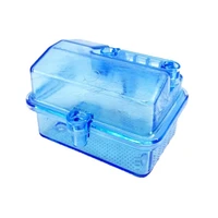 xqrc hot blue plastic waterproof receiver receiving box for huanqi727 slash rc car remote control accesory