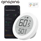 Умный датчик влажности Qingping, устройство для хранения данных с чернильным экраном E-Link, работает с приложением Mijia