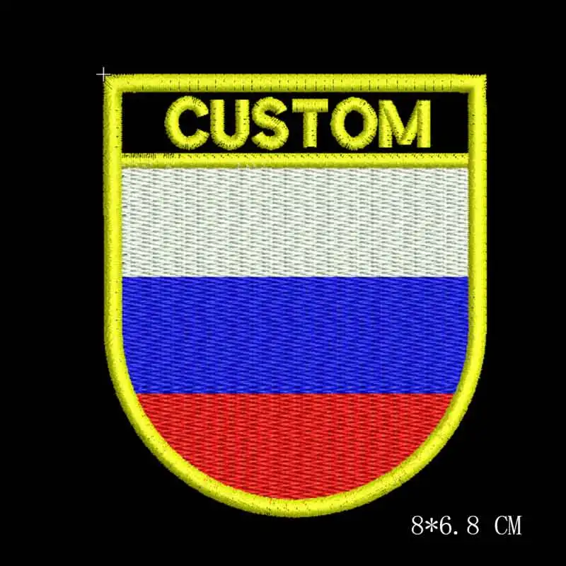 Именные нашивки на заказ с изображением России | Дом и сад