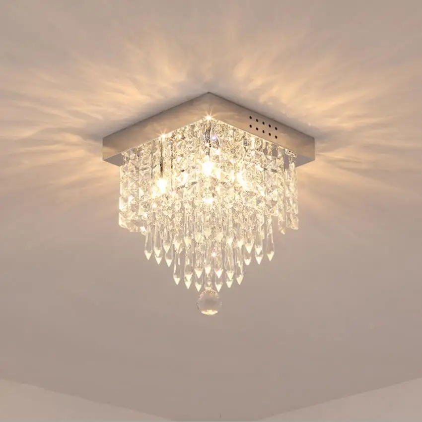 Хрустальная люстра для коридора 30 см потолочная лампа хрустальная светодиодная