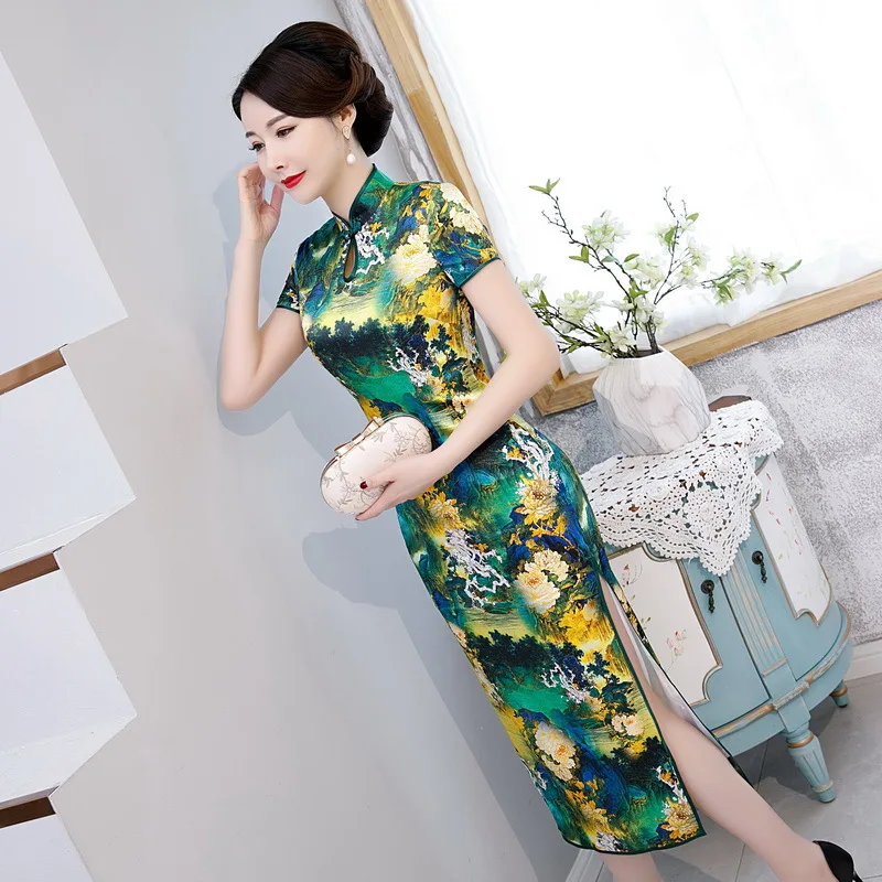 Весна-лето 2020 новое шелковое платье с коротким рукавом из тутового шелка в