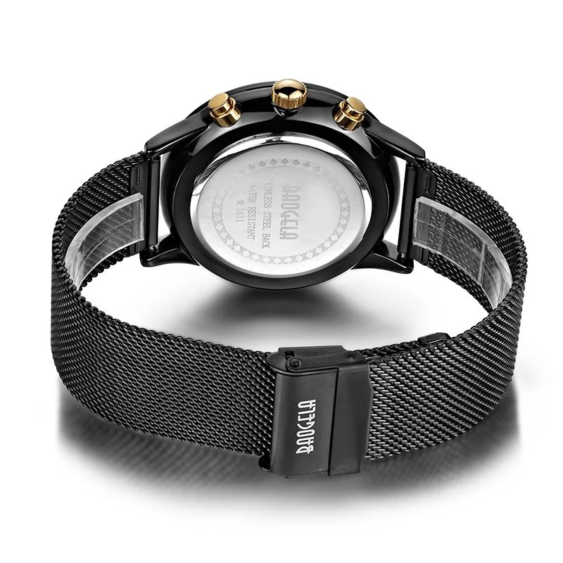 Часы мужские кварцевые с хронографом из нержавеющей стали|wristwatch brand|wristwatch mens