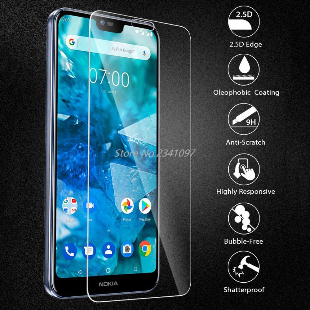 9H 2.5D Защитные пленки для Nokia 2 1 3 5 6 7 закаленное стекло plus X5 X6 защитная пленка