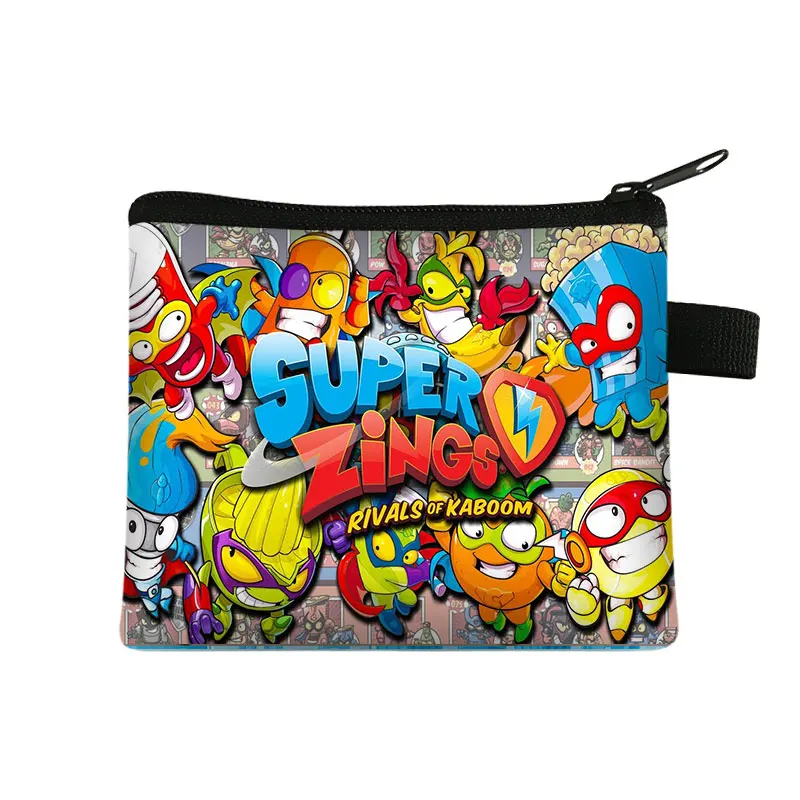 

Cartoon Super Zings Coin Purse Kids Short Wallet Card Bag Pocket Boys Girls Portable Storage Bags Children Best Gift