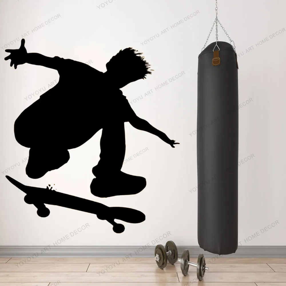 Фото Скейт экстремальная фотография скейтборд Виниловая наклейка на стену Decol