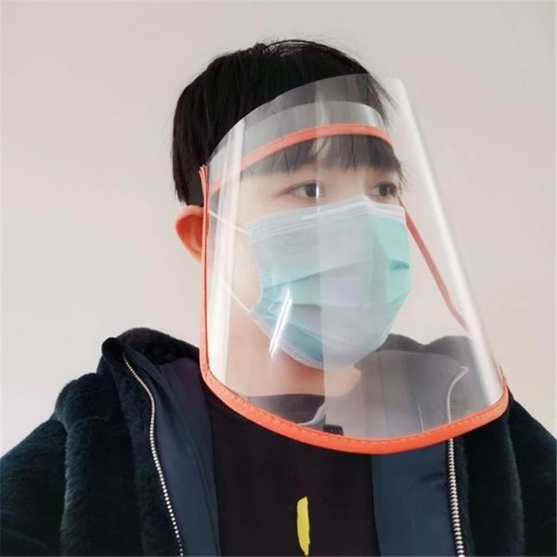 Safety Anti-fog Anti-dust Full Face Shield Mask Clear Flip Up Protection Hat Cap Protective Cover Oil-Splash | Аксессуары для