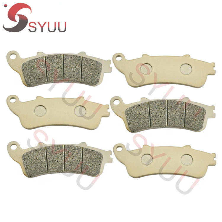 3 пары медных полуметаллических тормозных колодок для мотоцикла HONDA GL1800 Goldwing 2001