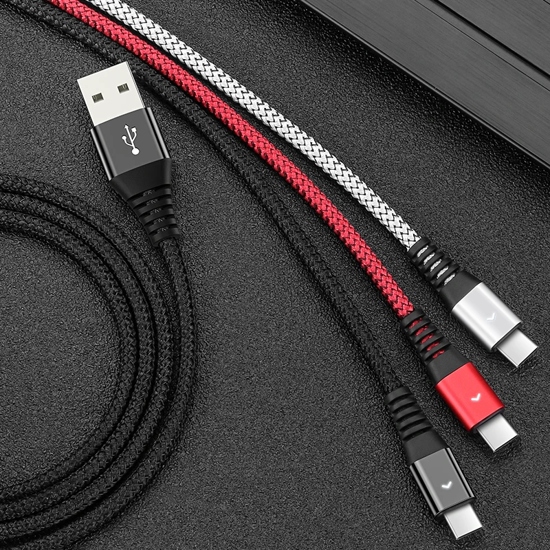 HANNORD usb type-C кабель USB C кабель для быстрой зарядки и синхронизации данных 1,2 A Светодиодный индикатор 1,8 м для Xiaomi samsung Android Phone