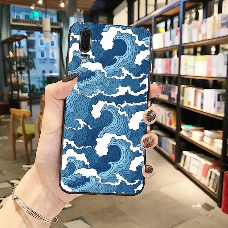 

Waves case for airpods cover Phone Case For Huawei honor Mate P 10 20 30 40 Pro 10i 9 10 20 8 x Lite