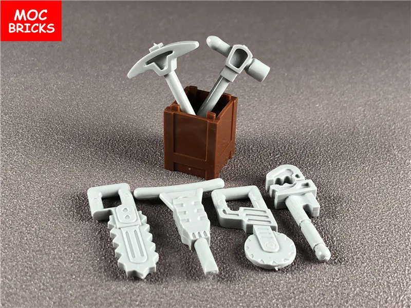 Набор кубики MOC сделай сам набор инструментов для заготовки лесоматериалов