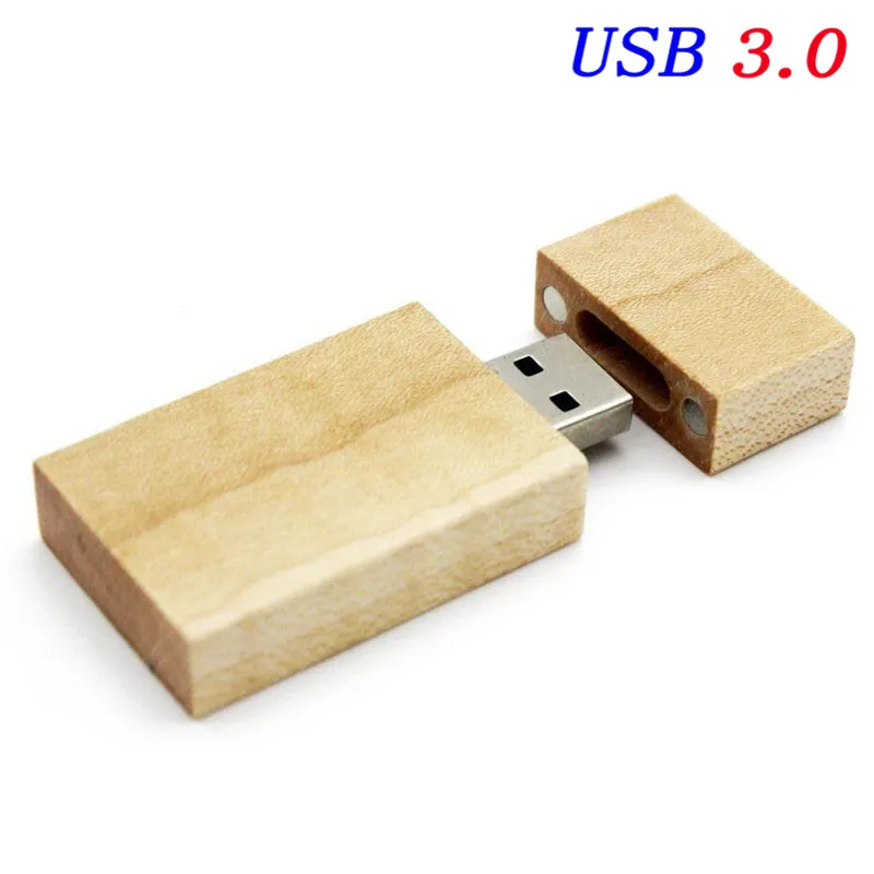 JASTER Пользовательский логотип фото уникальный Альбом орехового дерева USB флэш-накопитель USB+ коробка Флешка USB 3,0 8 GB-64 GB фотография(170*170*35mm - Цвет: Maple wood