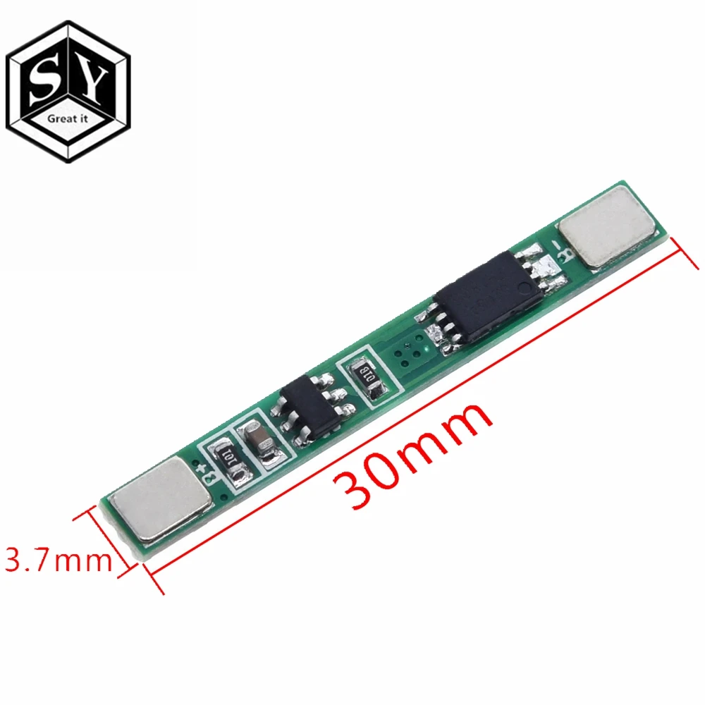 Защитная плата Great IT 1S 3 7 В А li ion BMS PCM для литий ионных аккумуляторов 18650 5 шт.|bms