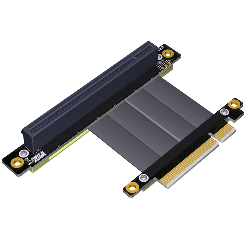 

PCIE Riser PCI Express x8 до PCIE x16 штекер-гнездо графическая карта расширения PCI E удлинитель PCIE3.0 PCI-E 16x ленточный Удлинительный кабель