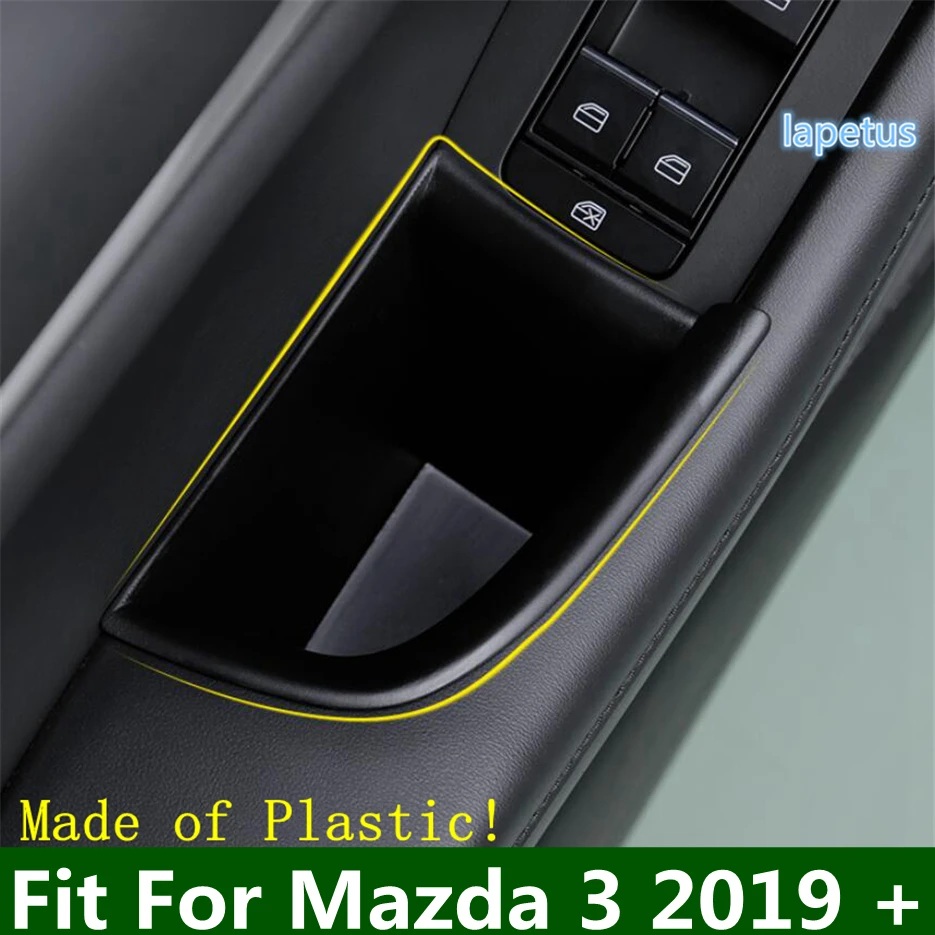 

Lapetus Front Inner Door Handle Armrest Container Holder Tray Storage Box Cover Kit Fit For Mazda 3 2019 2020 Plastic