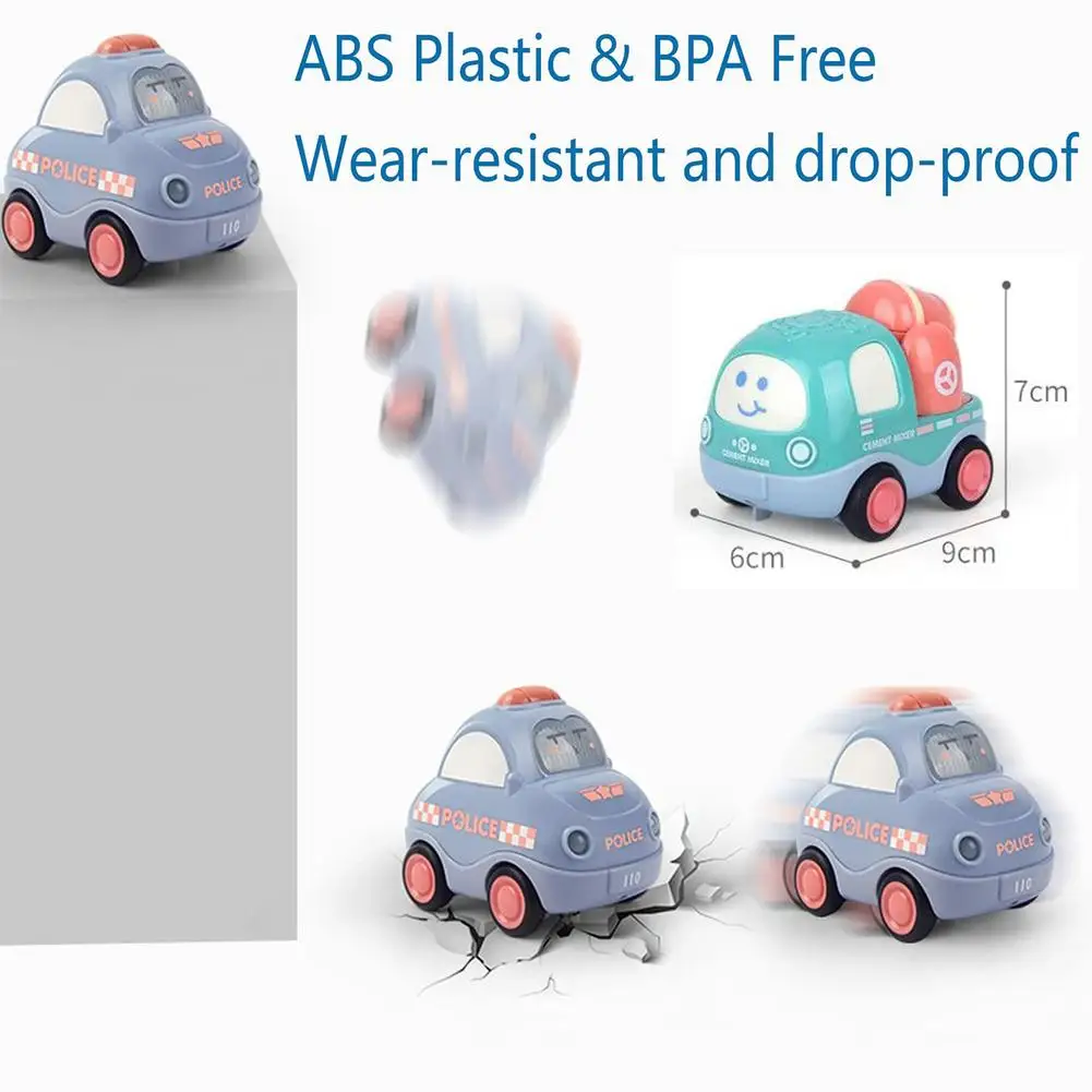 

Baby Montessori Toys Cartoon Pull Back Car Model Animal Vehicle Education Soft Toys For Baby Boy Indoor Toy Car Game Gifts