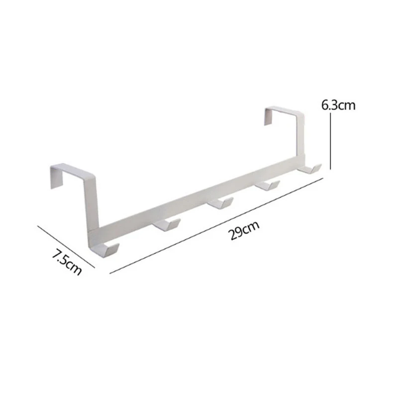 

Over The Door Hook Punch-Free Iron Art Heavy-duty Organizer For Coat Towel Bag Iron Wall Hanger Clothes Coats Rack Towel Shelf