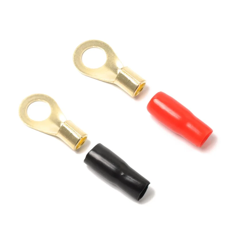 50 шт./лот автомобильный аудио усилитель черный красный трубчатое кольцо