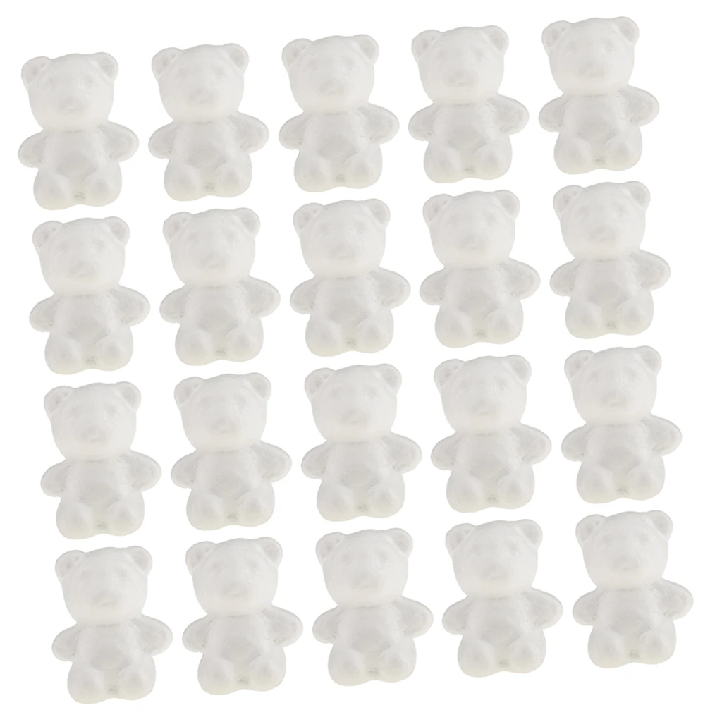 

20 штук 60 мм форма медведя моделирование пенополистирол орнамент DIY ремесла