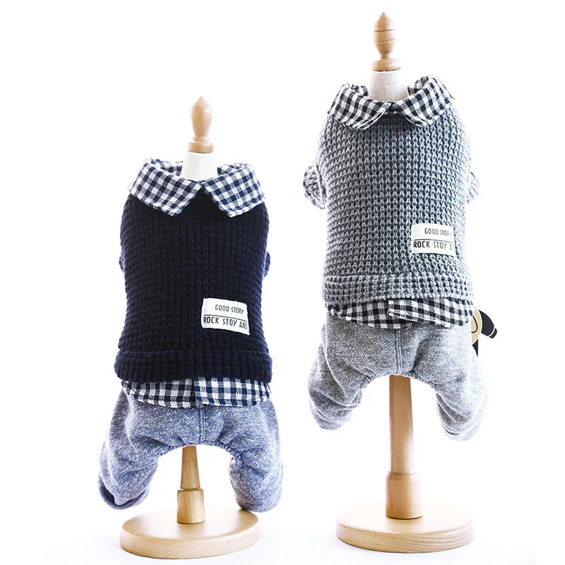 Милый костюм для собаки одежда собак пальто куртка хлопок Ropa Perro французский