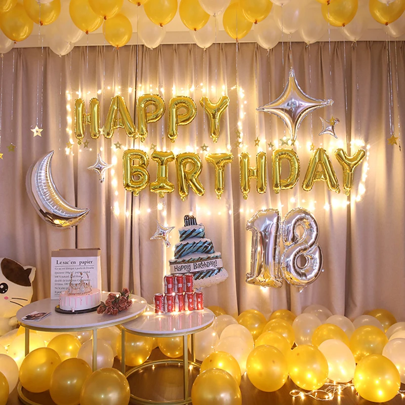 16 дюймов темно-синие фольгированные буквы С Днем Рождения шары День рождения