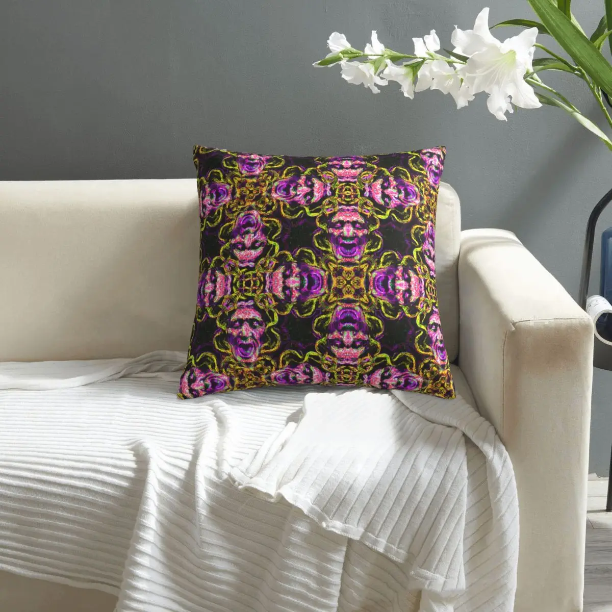 

Medusa pillowcase printed cushion cover sofa waist pillow pillow cover