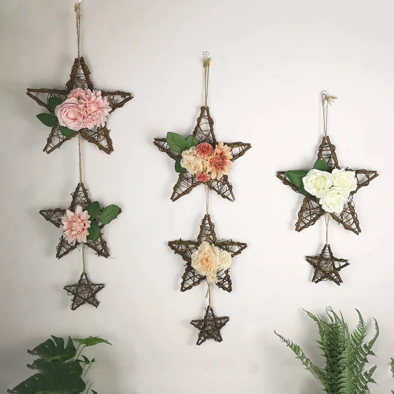 1 шт. плетеная настенная Подвеска для домашнего декора сделай сам ротанговая