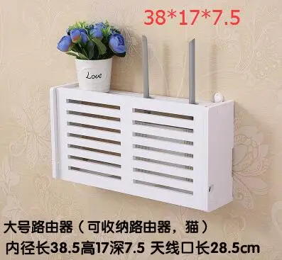 L DIY ТВ-приставка декоративные настенные полки резная деревянная стойка для хранения Органайзер HDF STB пульт дистанционного управления держатель домашний декор - Цвет: L