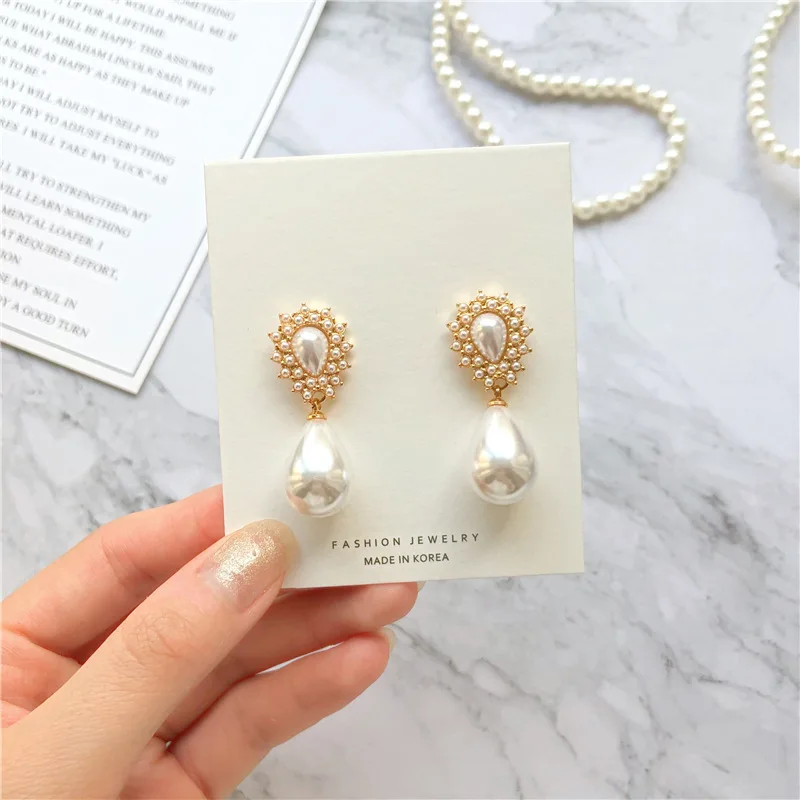 

New Fashion Pearl Stud Earrings for Women Female Luxury Leaf Flower Earrings Birthday Gifts