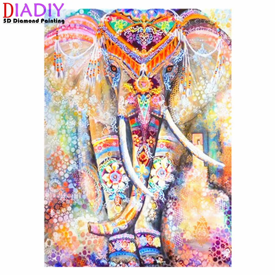 5D DIY Diamond Painting Animal Cross Stitch Kit Full Diamond Embroidery Mosaic Art Picture Cross Stitch Kit Rhinestone Gift