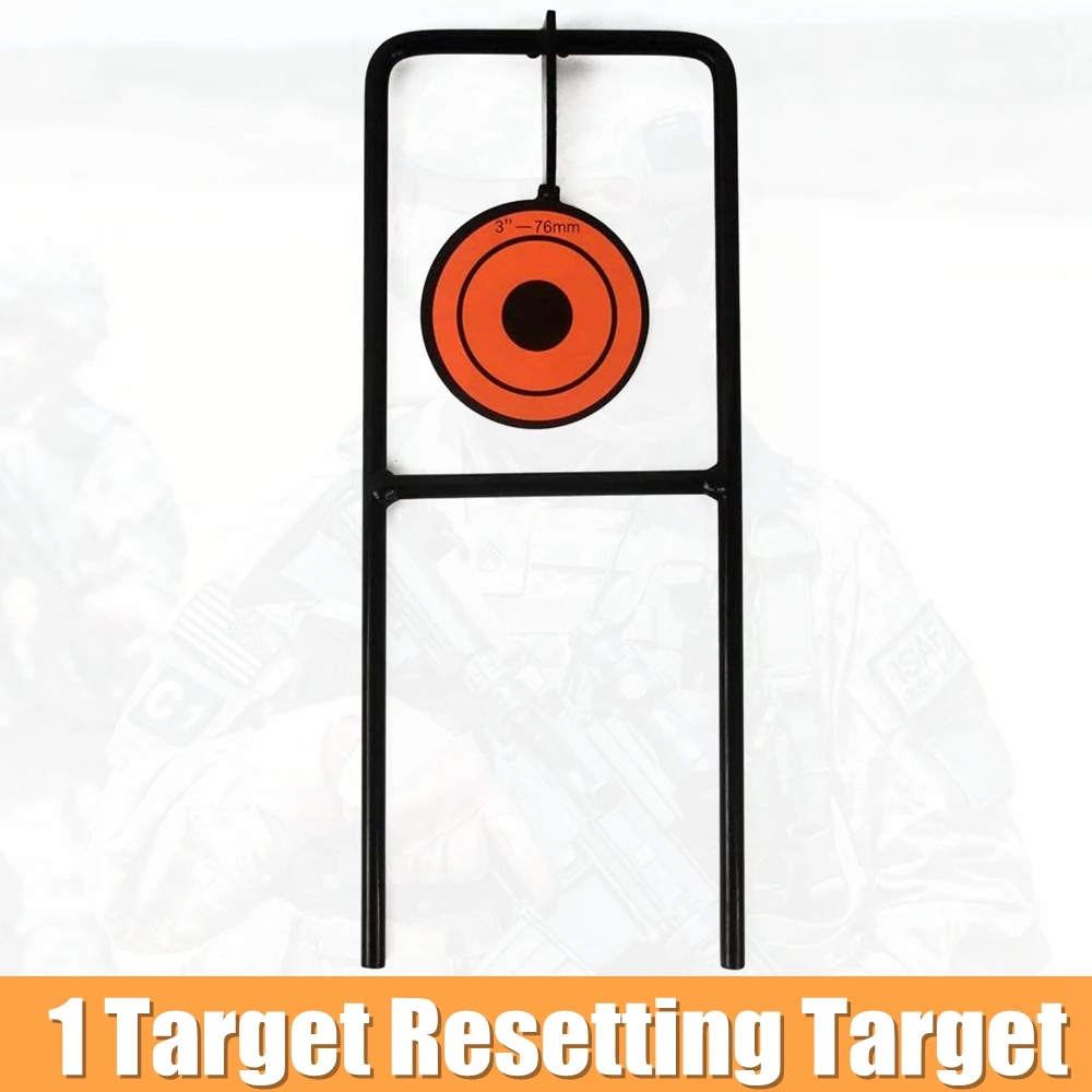 

Self Resetting Spinners 1 Targets Metal Shooting Practice Plate Target Tactical Airguns Paintball Accessories