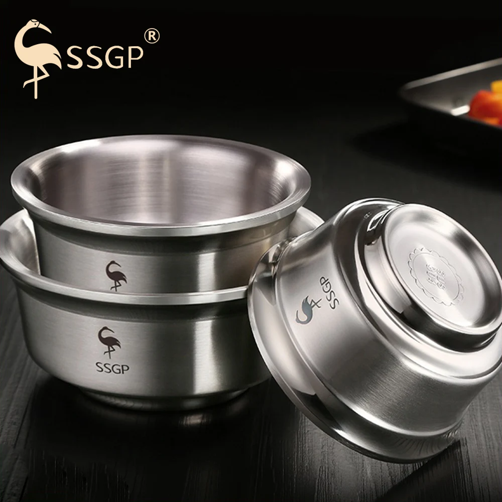 Миска одна миска для еды двойная изоляция детская супа из нержавеющей стали