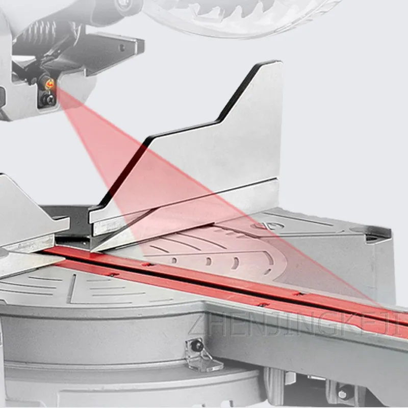 220V High Power Miter Saw 10 Inches Multifunction Push Rod Wood Cutting Machine Laser Positioning Electrical Tools Trolley | Инструменты