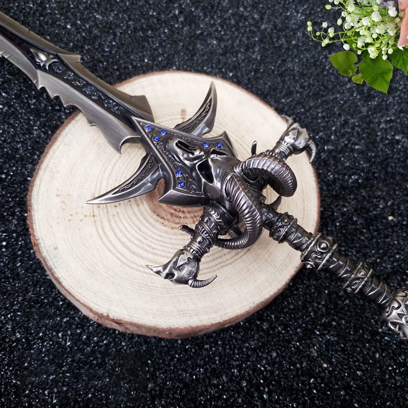 22 см World Of Warcraft frostworld металлический меч в форме головы овцы аниме манга игровой