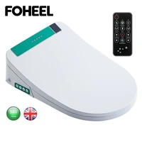foheel smart toilet seat electronic bidet clean dry seat heating wc intelligent led light toilet seat cover green