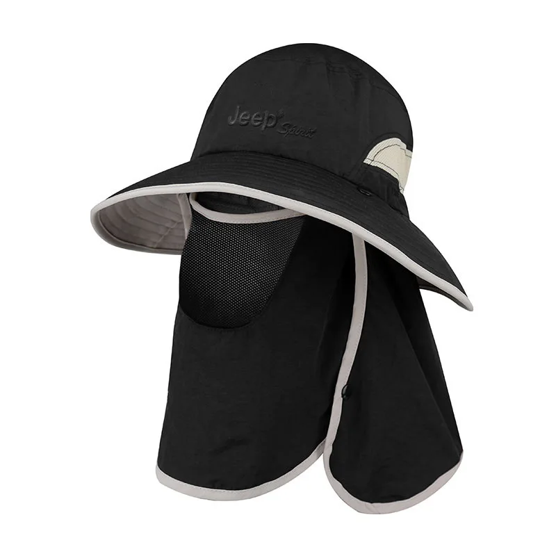 

Jeep2021 men and women outdoor tourism and leisure fishing sunshade hooded fisherman hat
